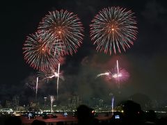 旅するイルカ♪　みなと神戸海上花火大会へ