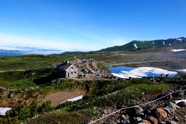 2016.7富良野・旭岳職員旅行6-早朝の旭岳の素晴らしい景色2　山を下る　旭岳万世閣ホテルベアモンテ