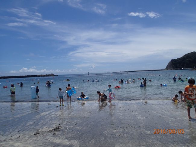 3回目の興津海水浴場。<br />今回はダイビングはなしで、海水浴と磯遊びのみ堪能します。<br />そしてはじめての民宿「湊」に宿泊。<br /><br />ダイビングもしたかったけれど、今回はのんびり海水浴のみ。<br />そして休みが取れずに一泊二日。<br />できれば、小さな海水浴場でのんびり二泊三日したかった！<br />自然さえあれば、私は飽きないんです・・・。