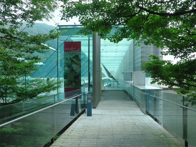 箱根旅行の2日めはがらりと趣向を変えて2つの美術館へ行きます。<br /><br />箱根にはたくさんの美術館や博物館があり、どこへ行くか迷いましたが、今回はポーラ美術館と箱根ガラスの森美術館を選びました。<br /><br /><br />2つの美術館の共通点はお洒落なこと。<br />どちらも洗練されたセンスが光っていました。<br /><br />箱根の自然の中にこんなに洗練された美術館があるなんて・・・<br />相当驚きました。<br /><br />それぞれどんな風に素敵だったか、本文の中で紹介します。<br /><br />表紙写真はポーラ美術館の入口です。<br /><br /><br /><br />*~*~*~*~*~*~*~*~*~<br /><br /><br />今回の旅程:<br />★印は本旅行記で取り上げた部分<br /><br />一日目 8月10日(水) 箱根登山列車<br /> 大涌谷(おおわくだに)<br /> 芦ノ湖海賊船クルーズ<br /> 箱根関所<br /> 箱根神社<br /> 強羅温泉「ホテルマロウド箱根」泊<br /><br />二日目 8月11日(祝) ★ポーラ美術館<br /> ★箱根ガラスの森美術館<br /> 箱根湿生花園<br /> 仙石原のススキ草原<br />