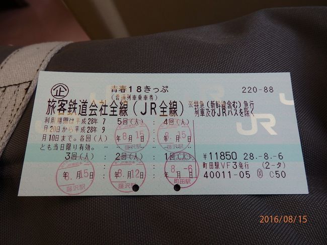 八ヶ岳、名古屋で青春18きっぷを2回使用して、残った(というかこちらがメインですが)3回を私・嫁・娘で山形までの「テツ旅」に付き合ってもらいました。<br />藤沢から宇都宮まで初めての上野東京ライン通過(唯一のグリーン車で)、乗り換えて大混雑通勤車両で黒磯へ。<br />黒磯からは郡山、福島、米沢の乗り継ぎでようやく山形へ到着。<br />最初の宇都宮までが2時間半、その他は1時間前後でしたので、都合7時間半の酔狂な長旅。<br />私はあまり退屈を感じませんでしたが、嫁と娘はどうだったでしょうか?<br /><br />山形では昔日の高級ホテル「ホテル山形キャッスル」に宿泊。<br />一休.comでトリプル朝食付きで3人で\16000ちょいという安価にも関わらず好印象でした。<br />特に山形食を前面に出した朝食ブッフェは美味しかったと思います。<br /><br />夕食に山形郷土料理、翌昼食に名物の蕎麦を義兄にご馳走になり感謝に堪えません。