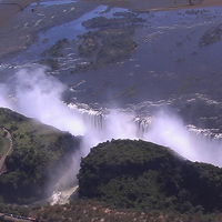(25)2007年ＧＷ南アフリカ共和国・ジンバブエ・ザンビア・ボツワナの旅9日間②ジンバブエ(ﾋﾞｸﾄﾘｱ滝ｾｽﾅ遊覧飛行 ｼﾞﾝﾊﾞﾌﾞｴよりの滝 ｻﾞﾝﾍﾞｼﾞ川ｻﾝｾｯﾄｸﾙｰｽﾞ)