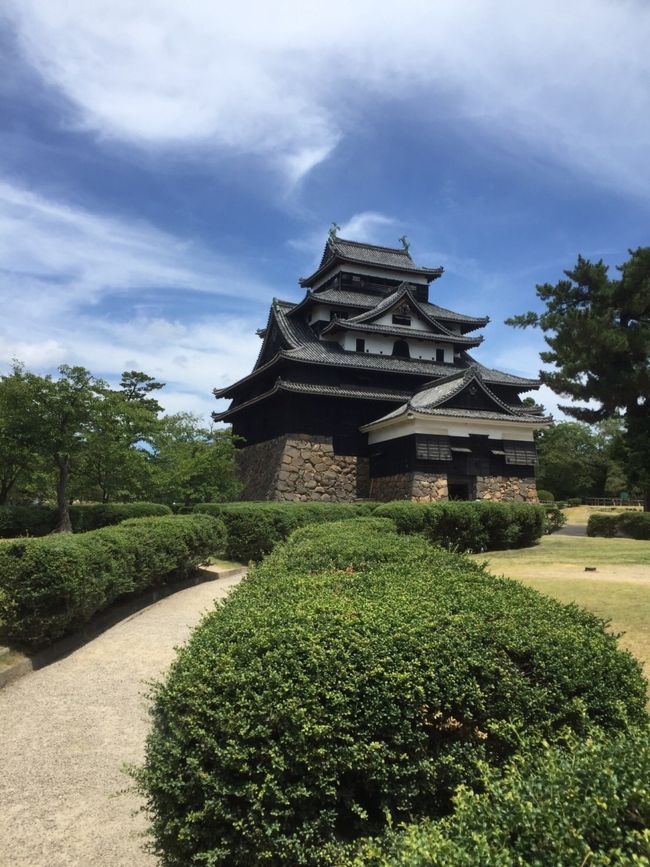 真夏の松江城、玉造温泉たまステージ