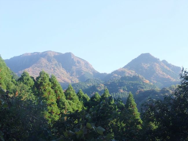 「やほうがだけ」と読むこの山は、熊本県にある小さな死火山の山で、浸食が進み、谷が発達しており、中腹にはカニのハサミ岩などというひときわ目立つ奇岩を持ち、天狗が住んでいたなどという伝説もある人気の山で、九州の100名山に選ばれています。<br /> 私たちは毎年6月と11月には九州に行き、九州の100名山を中心に山登りと観光を楽しんでいますが、この年の山旅で選んだのが八方ヶ岳1052mでした。<br /> 小さなピークが続く稜線上の道を幾つものピークを巻いたり登り越し、ロープの下がった急な岩尾根を行くコースは、私達にはかつて歩いた北アルプスの山々を思い出させ、しんどいけれど楽しくもありました。<br />