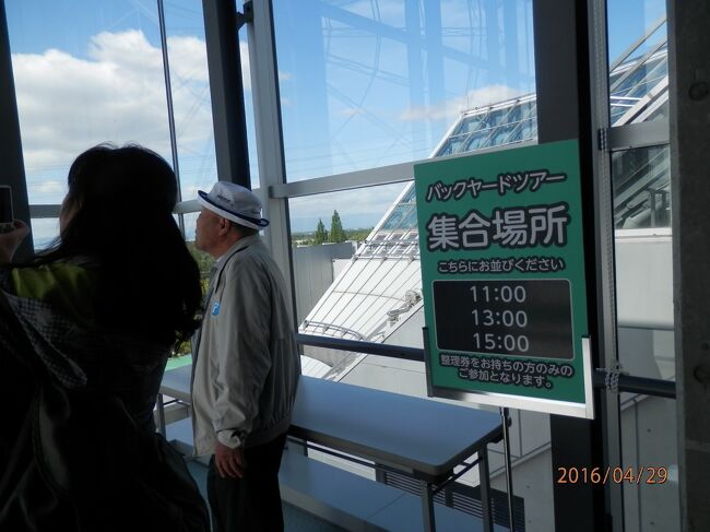 29金曜午前アクアトトぎふ水族館バックヤードツアー<br />写真は１６０４２９ー０９３２．ツアーでは水族館の裏側を見せてくれる。<br />自分で行くには電車の乗換えが多いものの、行きたい場所として気にしていたら。たまたまみつけた。喜んで参加したツアー。<br />川島パーキングエリアから直結のアクアトトぎふ水族館。<br />名古屋高速－東海北陸道－アクアトトぎふ－関刃物センター買い物－美濃関物産館昼食－かがみはら航空宇宙科学博物館－東海北陸道－名古屋高速<br />名鉄知多バスかもめツアー。