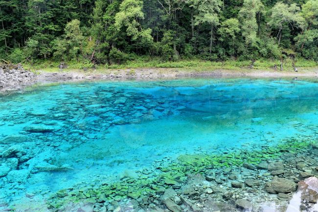 　7泊8日の中国四川省、成都・九寨溝・黄龍・峨眉山の旅です。　九寨溝の長海は標高3100ｍ。　高山病の心配もありましたが、元気に旅行が出来ました。<br /><br />　九寨溝は、約15ｋｍ程歩きました。ε=(｡・д・｡)ﾌｰ疲れた～　<br /><br />　栄養剤を持って行きましょう。　四川料理は、辛い、油っこい料理です。 　　...(((((￣‥￣;) 不味い！　胃薬も忘れずに。