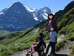 スイス・イタリア旅行2016 (5)　メンリッヒェン〜クライネシャイデック：　ファミリーハイキング