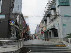 上海の辛庄・从从家園商業歩行街・住宅街に隣接
