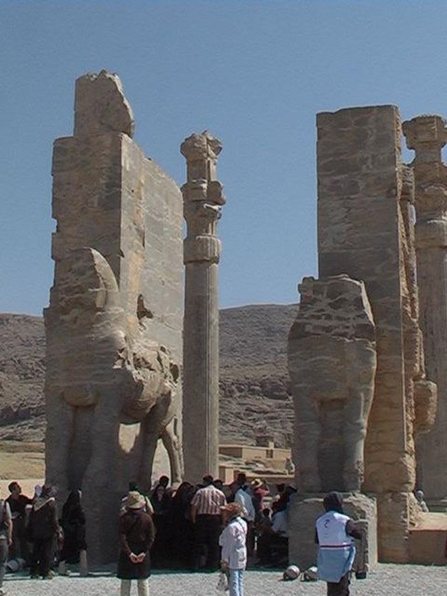 (23)2006年9月イランの旅8日間②ペルセポリス（ﾍﾟﾙｾﾎﾟﾘｽ王宮遺跡 ﾅｸｼｭ･ﾛｽﾀﾑ ﾅｸｼｭ･ﾗｼﾞｬﾌﾞ ﾊﾟｻﾙｶﾞﾀﾞｴ )