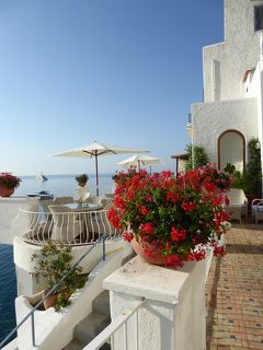 夏の優雅な南イタリア周遊旅行♪　Vol416(第22日)　☆Isola d'Ischia/S.Angelo：「Hotel Miramare Sea Resort」　最後の朝食は夏景色♪