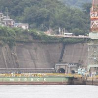 長崎港世界遺産めぐりクルーズで三菱重工の巨大ドック群を見る