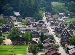 2016.7小松・白山出張旅行4-白山白川郷ホワイトロード　岐阜県側　萩町天守閣展望台