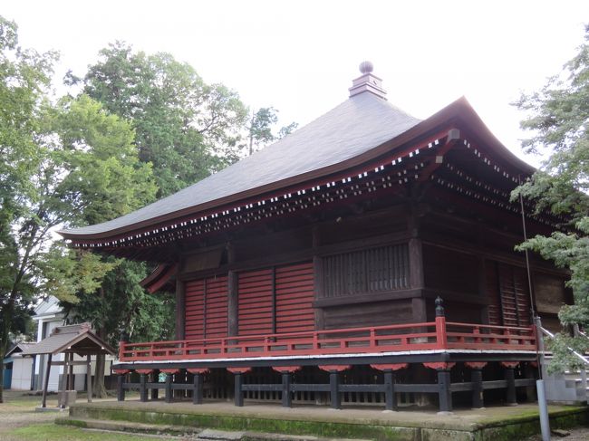 9月25日、午後3時過ぎに自宅より5キロのところにある多福寺、多聞院等の地区へ自転車により訪問した。 多福寺より多聞院へ行く途中にある木ノ宮地蔵堂に立ち寄った。 数年前に実施された屋根等の改築により建物としては素晴らしくみえる。<br />銀杏の黄葉の季節になれば素晴らしい光景が見られるところである。<br /><br /><br />○木宮地蔵堂について・・・説明文より<br />古くから信仰を集めてきた上富にある木ノ宮地蔵堂。その縁起は、坂上田村麻呂と結びつけて伝えられていますが、真相については明らかではありません。江戸時代まで何度かの荒廃や焼失などの記録があり、現在の堂は、安永6年(1777)に再建されたものです。その本堂内には木造の地蔵菩薩が安置され、天井には107枚の植物画が描かれています。<br /><br />また、本堂の裏にまわると石の地蔵尊が祀られた奥之院があります。この石地蔵は、寛永19年(1642)に木野目郷(現川越市)の長者であった杉山長五郎から寄進されたものです。文献によると寛永19年に地蔵堂が焼失したと伝えられており、この石地蔵は、地蔵堂焼失直後に奉納されたもので、入間東部地区に残る石地蔵の中では最古のものです。<br /><br /><br />*写真は木宮地蔵堂