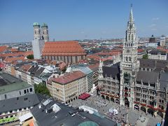 オーストリアのチロル＆エーアヴァルト、ドイツのバイエルンの旅　【８７】　ミュンヘンで散策　２　塔の上からの眺めとペーター教会