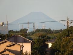 台風一過で見られた富士山