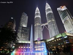 【マレーシア（クアラルンプール）】近代化都市ＫＬの象徴！夜空に煌めく白銀の塔「ペトロナスツインタワー」