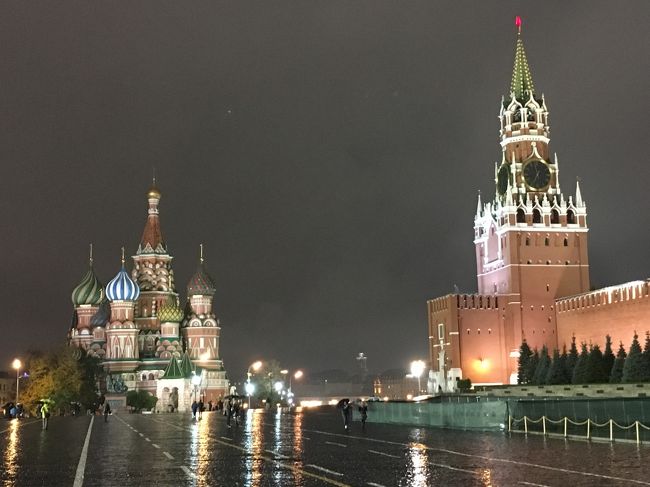 いざMOCKBA！特典航空券と休みが取れてしまったから行くモスクワ世界遺産巡り　①VISA取得からモスクワ到着。そして脚慣らしに夜の赤の広場散歩