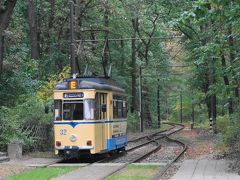 森の中を走るトラム　Woltersdorfer Strassenbahn