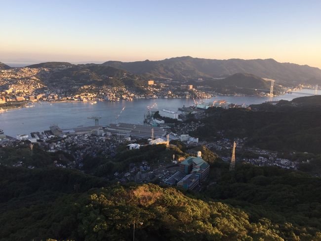 ふっこう割で長崎一人旅　（2日目）干拓地コスモス畑→諫早の眼鏡橋→平和公園、稲佐山展望台