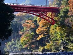 奥多摩の秋日和　紅葉の彩り