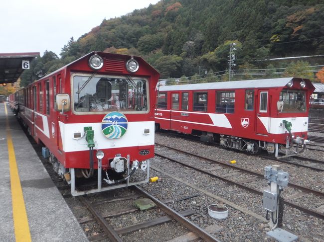 大井川本線の「ＳＬかわね路」に乗った後、大井川鉄道井川線「南アルプスあぷとライン」に乗りました。
