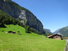 牛飼い憧れのスイス、ラウターブルンネンの谷とふたつの滝（１、２日目）