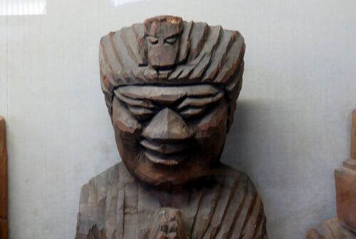 手作り仏像と文字の絵付け茶碗 新品 手作り仏像と文字の絵付け茶碗 新品