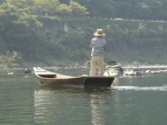 カヤックで四万十川下り（その２）土佐昭和から長生まで　川船漁師の獲物は？