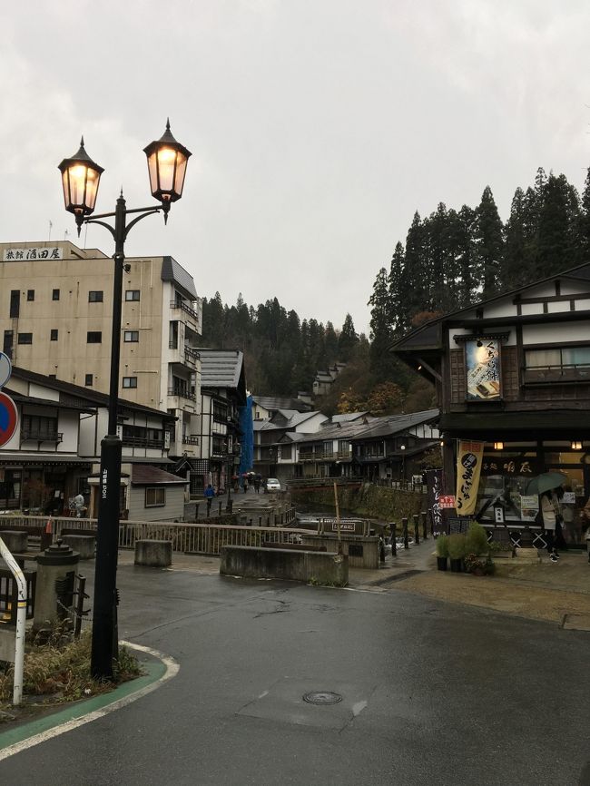 今回は仙台経由して山形の旅です。天候の関係もあって1日目山寺→天童泊　2日目銀山温泉へ向かいました。山形はこの時期すごく寒かったです。