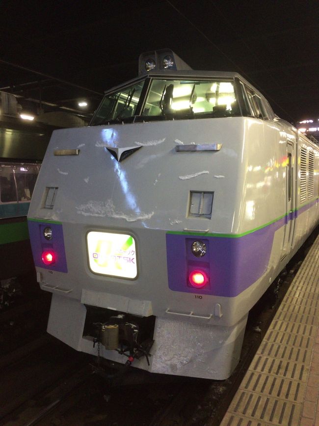 ２日目です。<br />ちょっと早起きして、意味もなく札幌駅に向かいます。<br />今日は乗り鉄っぽく、特急に乗り込み旭川を目指します。