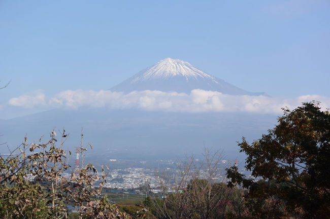 いつものように岩本山の麓の実相寺まで自転車で行き、そこから岩本山までハイキングコースを歩いて登り、岩本山公園を歩きました。<br />紅葉は少し早いようでした。<br /><br />★富士市役所のHPです。<br />http://www.city.fuji.shizuoka.jp/