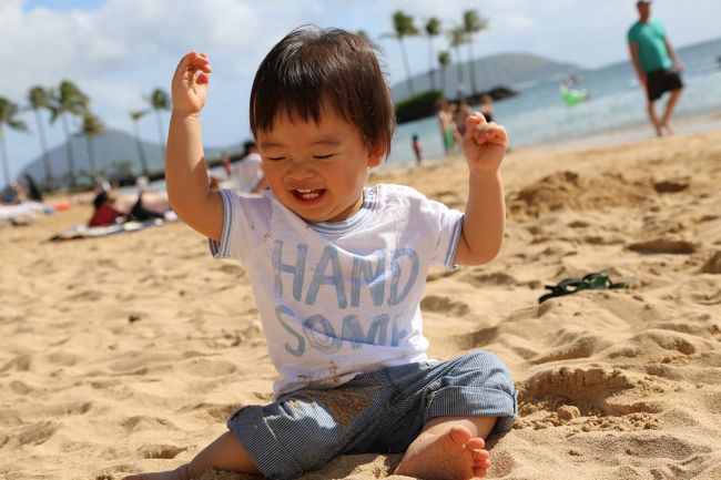 1才の息子と共に初めての長距離フライト＆新年年越しをしてきました。<br />前回は香港程度だったので、まだ安心でしたが、太平洋を超える長距離フライトに加え、年末年始で子供の調子が狂ったり、急きょ買い出しが必要となった時の不安がありました。<br /><br />長距離フライトという点もあって、迷わず日系のエアラインにしました。機内での不測の事態に備えての判断です。不測の事態といっても、子供の睡眠タイミングに合わせて子供と大人のご飯のタイミング調整や、子供が嫌がって機内食を食べてくれないときの対応などです。子供がいなかったときは、そんなこと心配すらしたことないけど、０才、１才はオムツをどこで替えるかという問題一つとっても大問題です！<br /><br />目的地も年末年始でもコンビニ、スーパーが開いており、（本当の不測の事態に備えて）日本語が通じる医療機関があるところで考えると、ハワイしか選択肢はありませんでした。<br />実際、年末年始でも通常通り、全てのお店が開いてますし、スパー等現地のお店が閉まってる心配はほぼ皆無でした。むしろ関顧客が多すぎの心配でしょうかね。<br />ただ、一部年末年始として時間短縮営業するところもあり、アラモアナも時短営業してたのでショッピングは猛ダッシュでした。事前に分かってたら買い物行く時間調整できたのが悔やまれます。<br /><br />ホテルでこもる想定でしたので、少しランクをあげ、かつ部屋の中である程度遊べる場所も確保しないといけないと思いスィートにしました。結果的には、かなりオーバースペックになってしまいました、、、が、よかったことには間違いないです！<br /><br />注意：2015年から2016年にかけての年越しです。今年の参考になれば！