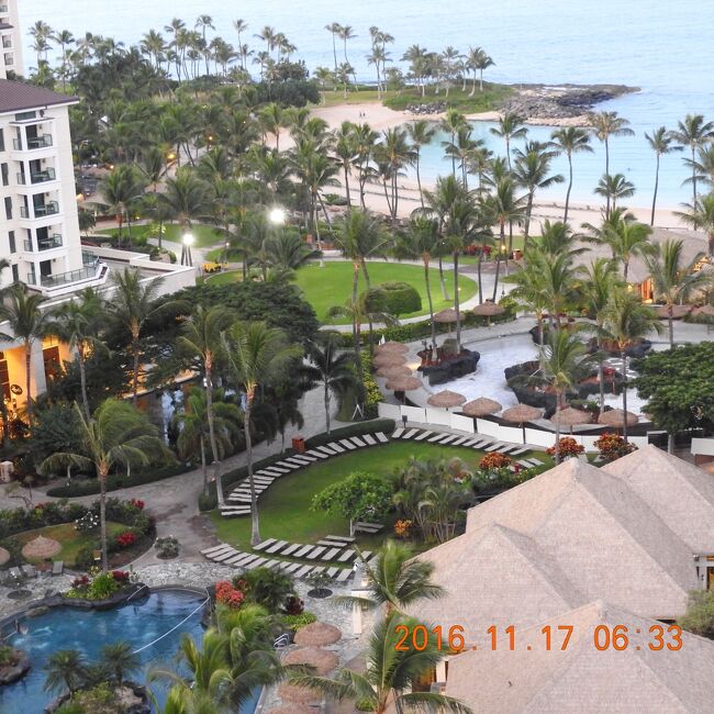 オアフ島コオラニ　マリオット　2016 11 17～１９ ニコン６０倍　No.１<br /><br />Marriott&#39;s Ko Olina Beach Club<br />緯度:21.332405 経度:-158.12123833333 