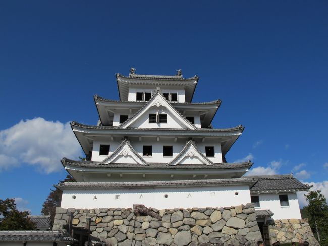 ２０１６年１１月３日に　岐阜県関市にある通称「モネの池」と郡上八幡へ８８歳の姑を連れて行ってきました。<br /><br />「モネの池」とはSNSから見つけて　こんな所があるんだ！と　必死に探して　行こう行こうと思いながら　やっと実現した次第であります。<br /><br />関市の山奥　根道神社で　特に名前は無いらしいのですが、青く澄みきった水面に睡蓮の葉が浮かび、優雅にも　鯉が泳ぐ様が　まるで　フランス　ジヴェルニーの　モネを代表作「睡蓮」に似ていることから　「モネの池」と　呼ばれたようです。<br /><br />ここを　見てから　郡上八幡の城を中心に回ってきました