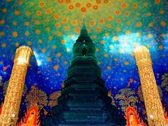 ２回目のバンコク　幻想的すぎるエメラルド色の仏塔「ワットパクナム」♪　　