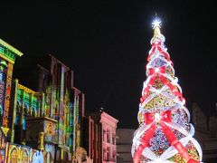 クリスマス気分♪USJ で　ギネス認定　世界一の光のツリー☆。.:*・゜平日(月曜）なのに　メチャ混み　