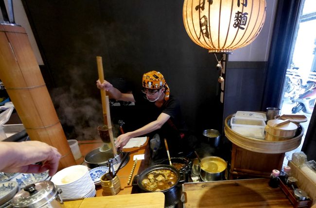 2016.10台湾学会旅行4-高鐵で台南へ，沙崙線，度小月へ，担仔麺！天壇　赤カン楼