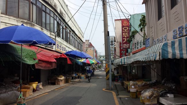 　2015年のシルバーウイークを利用して釜山→木浦→ソウル→釜山を巡ってきました。<br /><br />　旅の2日目は、釜山から木浦へ、ムグンファ号（慶全線）で向かいます。<br />　釜田駅を朝6時25分に出発した列車は、7時間以上かけて木浦に到着（13時36分着）<br />　途中、北川駅では、コスモスが咲き乱れ、多くの観光客が降りていきました。<br /><br />　木浦を訪問したのは、これが2回目<br />　前回と同様に、ＫＴモーテルに飛び込みで宿泊<br />　ホテルの関係者がいなかったので、隣の自転車屋のおばちゃんが、手続きをしてくれました。<br />　「ワイパイ　イッスムニカ？　（WI-Fiありますか）」と尋ねると、何かを探すように入口まで見に行ってくれたのですが、見つかるわけがありませんよね。（実際、ありませんでした。）<br /><br />　木浦では、前回見逃した、旧日本領事館と旧東洋拓殖株式会社木浦支店を見学したほか、夕方、羅州駅まで片道約30分のショートトリップ。お目当ては、ＩＴＸセマウル号。明日は、従来形のセマウル号に乗るので、新旧乗り比べを行うためです。<br />　羅州から帰りはＫＴＸを利用<br /><br />　旅行の日程は次のとおりです。<br /><br />〔1日目〕<br />　　広島→博多　こだま<br />　　博多→釜山　ビートル<br />　　釜山駅でコーレイルパスの発券と指定席<br />　　の依頼<br />　　釜山散策<br />　　ソウル荘旅館（中央洞泊）<br />〔2日目〕<br />　　中央洞→釜田　始発の地下鉄<br />　　釜田→木浦　　ムグンファ号（慶全線）<br />　　ＫＴモーテル　（木浦泊）<br />〔3日目〕<br />　　木浦→益山　ＫＴＸ山川<br />　　益山→ソウル（龍山）　セマウル号（長<br />　　項線）<br />　　鶏林荘旅館　（明洞泊）<br />〔4日目〕<br />　　ソウル→釜山　ＫＴＸ（1等席）<br />　　釜山→鎮海　　市外バス<br />　　鎮海→釜山　　市外バス<br />　　ソウル荘旅館（中央洞泊）<br />〔5日目〕<br />　　釜山→金海　　路線バス・軽電鉄<br />　　金海→釜山　　急行バス（座席バス）<br />　　釜山→博多　　コビー<br />　　博多→広島　　こだま<br /><br />　　※　記事中、金額はウォン表示にして<br />　　　います。10で割ると円換算できます。　　　　　<br /><br />このシリーズは、次のとおり5部構成になってます<br />1　釜山到着　チャガルチビュッフェで一人焼肉ほか<br />　　　http://4travel.jp/travelogue/11196962<br />2　木浦編　釜山から慶全線で木浦へ<br />　　　http://4travel.jp/travelogue/11196982<br />3　セマウル特急に会いに行く旅　木浦→益山→ソウル<br />　　　http://4travel.jp/travelogue/11197195<br />4　ソウル寸景　明洞の屋台でうまいもの発見<br />　　　http://4travel.jp/travelogue/11197228<br />5　釜山・鎮海・金海編　旅の終わりはガムジャタン<br />　　　http://4travel.jp/travelogue/11197439　