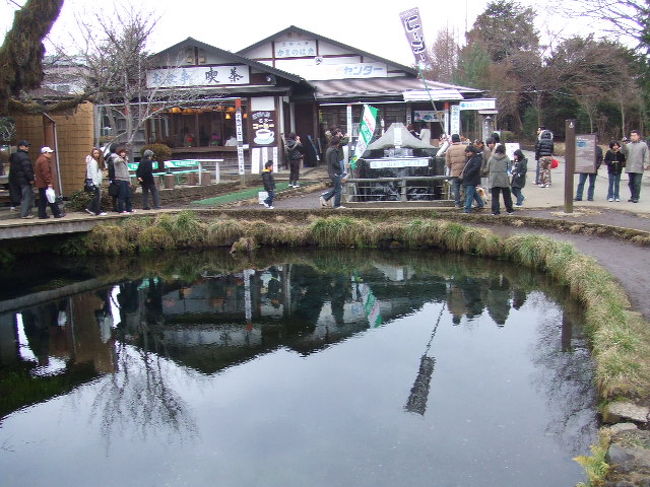 忍野八海・山中湖の旅　2007/01/03<br /><br />妻と友人夫婦と車で忍野八海・山中湖に行きました。<br />天気が悪く、ドライブ日和ではありませんでしたが、それなりに楽しめました。<br /><br />忍野八海⇒山中湖平野温泉石割の湯⇒鳴沢氷穴⇒山中湖