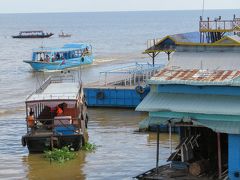 カンボジア　「行った所・見た所」　シェムリアップ・トンレサップ湖クルーズとオールドマーケット散策