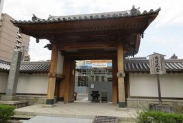 2015秋、永平寺別院と無量寿院(11/20)：仁王山・永平寺名古屋別院、山門、工事中の本堂