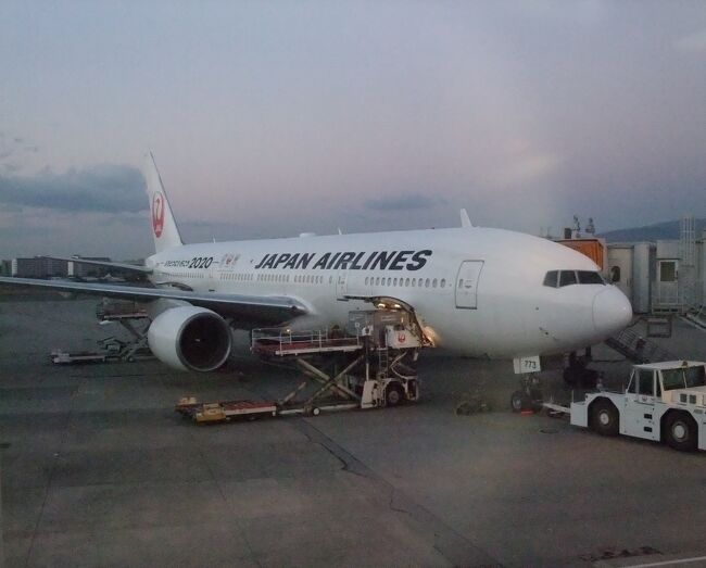空路（JAL）VS陸路（JR東海）シリーズ：（空の東海道編）B777-200 JL102 伊丹－羽田 JAL国内線ファーストクラス搭乗記！