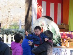 2017年の初詣に神明社を訪問する②神楽殿にての獅子舞