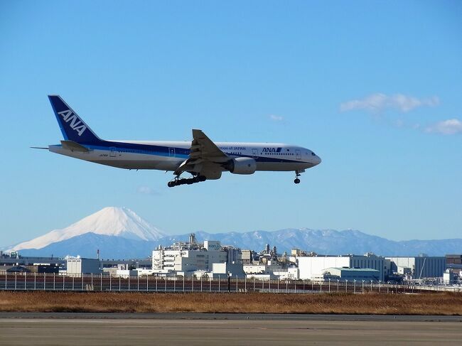 年末の東京旅行（その１）　初日は綺麗な富士山を各地から見ました（２０１６年１２月）