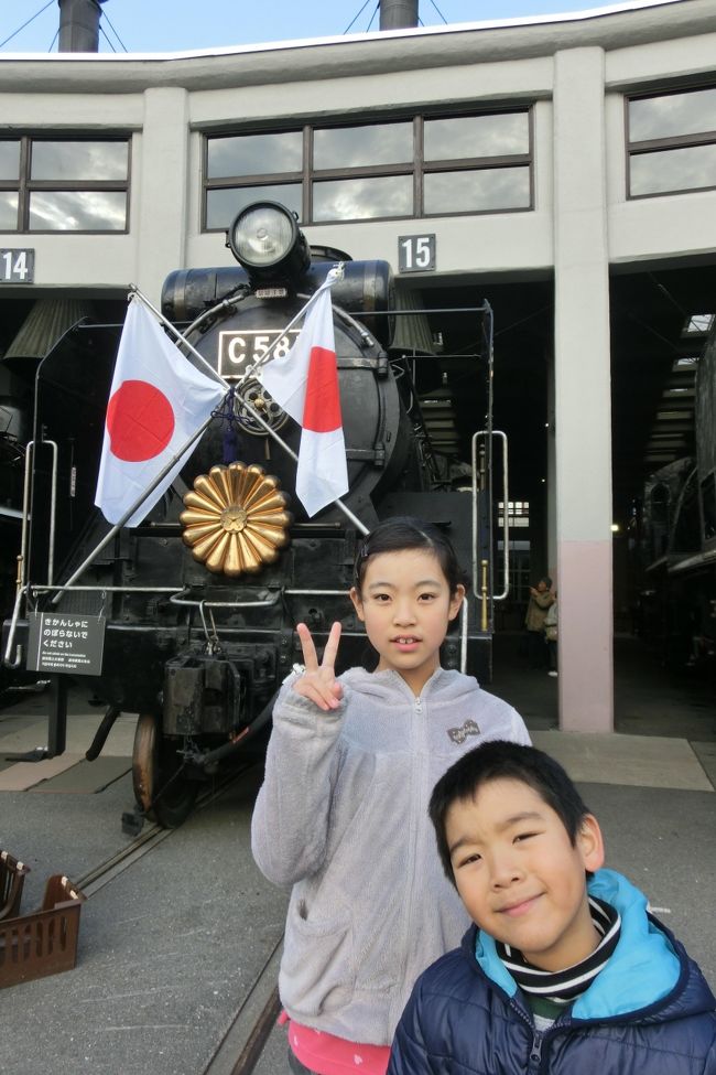 お正月を　ウワサの京都のテーマパークで　満喫しました。<br />太秦映画村は　夕方から入園しました。<br />鉄道博物館は　時間を忘れて　ほとんど一日遊べます。<br />水族館は　イルカのショーを観て、お魚自体は　１時間半くらいで鑑賞できます。<br />2日滞在でしたが　満喫しました。