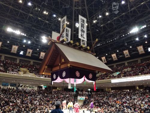 祝 稀勢の里 初優勝＆横綱昇進！ 大相撲（初場所 九日目） 両国国技館 ...