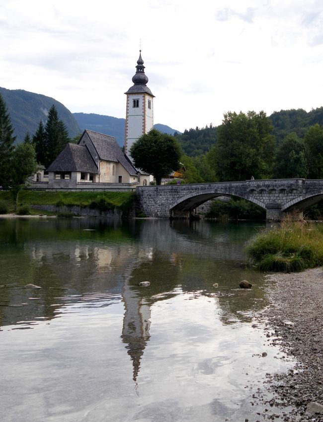 2016.8スロベニア・イタリア旅行5-Bohinj湖畔　洗礼者ヨハネ教会