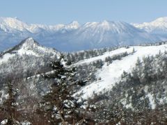 草津温泉へ　その１　今シーズン初のスキーは草津国際スキー場へ。雪は少ないけど天気に恵まれました。