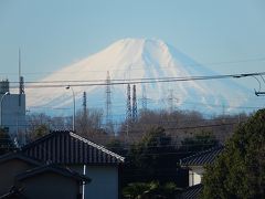 1月11日ふじみ野市より素晴らしい富士山が見られた