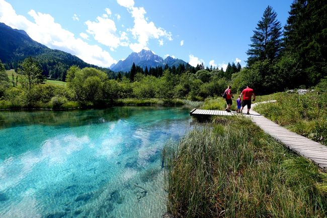 2016.8スロベニア・イタリア旅行12-Jasna湖，Kranjska Gora，Gostilna Cvitarで昼食，Zelenciの泉